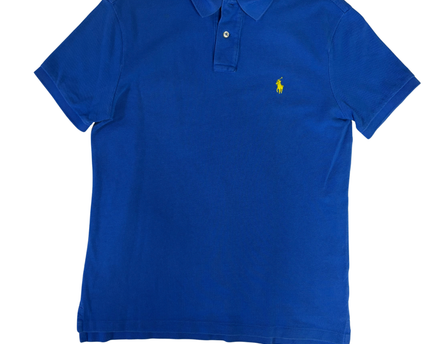 Polo Ralph Lauren Blue Slim Fit Piqué Polo Shirt