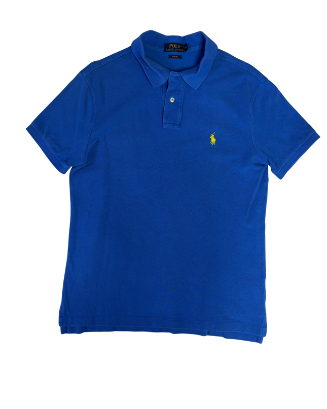 Polo Ralph Lauren Blue Slim Fit Piqué Polo Shirt
