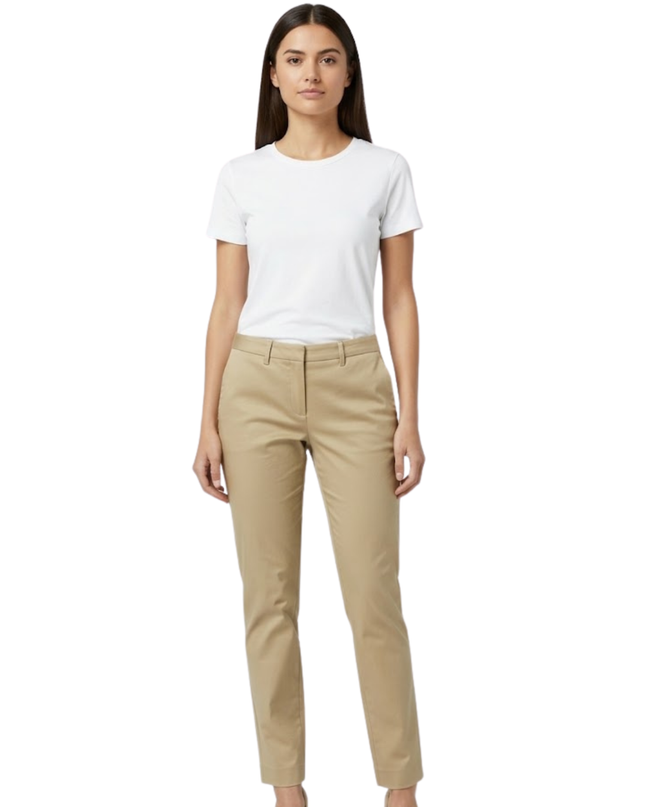 G2000 Beige Ankle Skinny Trousers