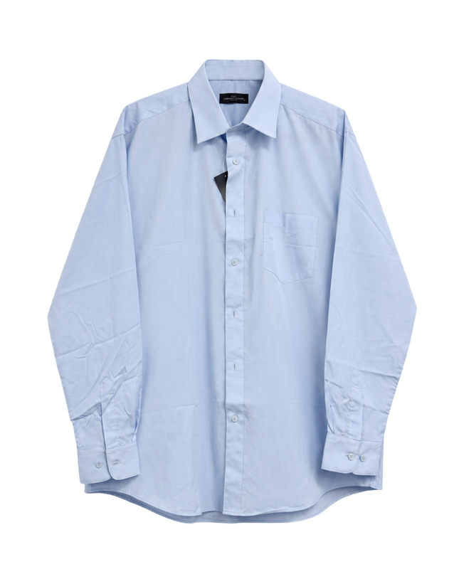 LORENZO CALVINO Light Blue Regular Fit Long Sleeve Shirt W/Tags