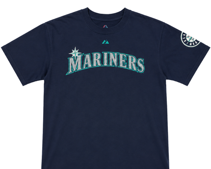 Majestic Navy Blue Seattle Mariners Ichiro Suzuki Graphic Tee
