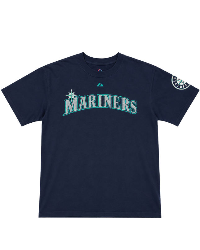 Majestic Navy Blue Seattle Mariners Ichiro Suzuki Graphic Tee