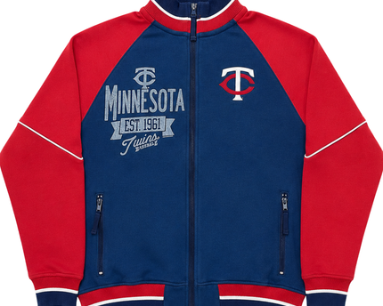 G-III Sports by Carl Banks Navy Blue Minnesota Twins Full Zip Jacket