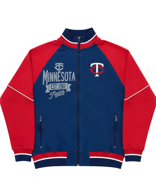 G-III Sports by Carl Banks Navy Blue Minnesota Twins Full Zip Jacket
