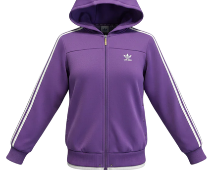 Adidas Purple Trefoil Hoodie