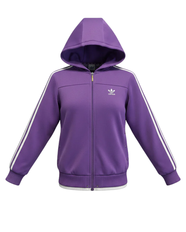 Adidas Purple Trefoil Hoodie