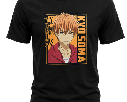 Gildan Black Fruits Basket Kyo Soma Anime Graphic Tee