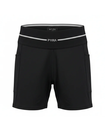 PYRA Black Compression Biker Shorts