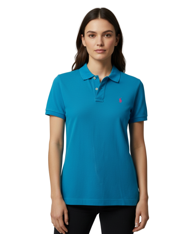 Polo Ralph Lauren Blue Skinny Polo Shirt