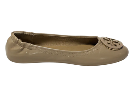Tory Burch Tan Leather Ballet Flats W/Box