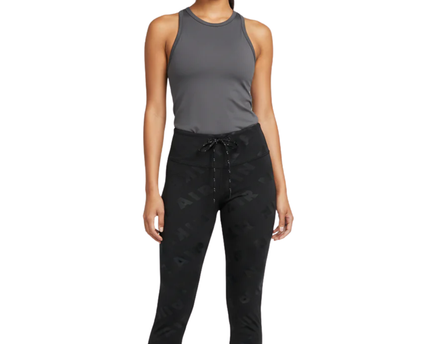 Nike Black Nike Air Logo Pattern Stirrup Leggings