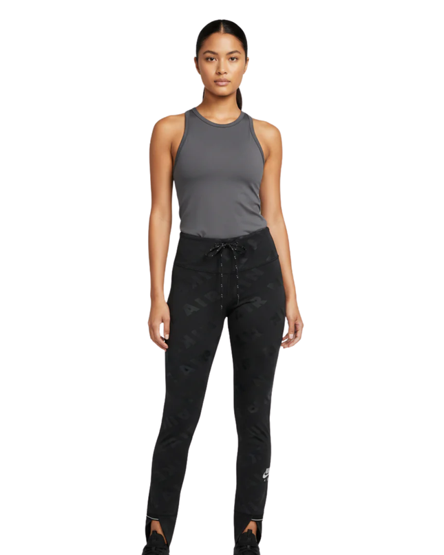 Nike Black Nike Air Logo Pattern Stirrup Leggings