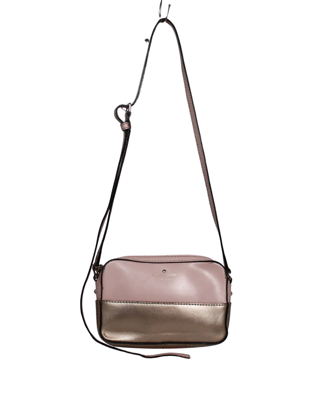 Kate Spade Pink Two-Tone Metallic Crossbody Bag