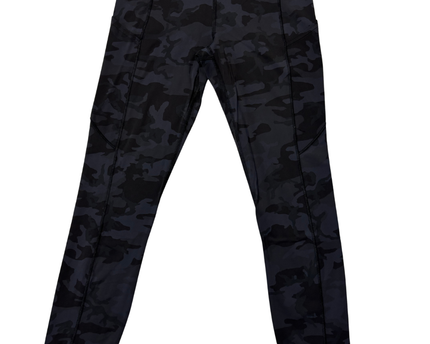 Lululemon Black Camo Performance High-Waist Leggings with Pockets