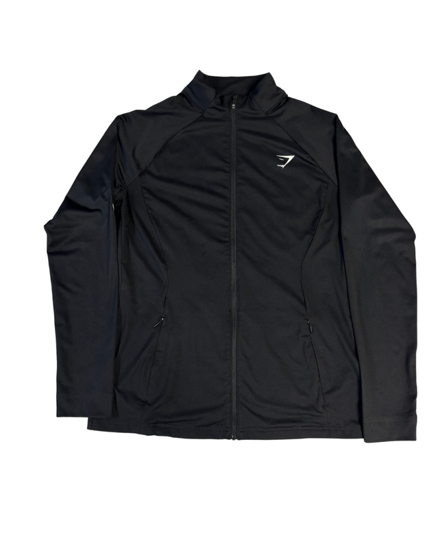 Gymshark Black Full Zip Performance Sports Jacket