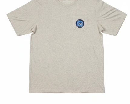 Southern Tide Grey Skipjack Graphic Pocket Tee