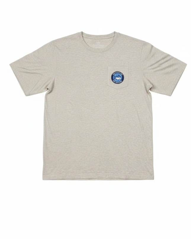 Southern Tide Grey Skipjack Graphic Pocket Tee