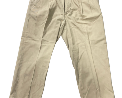 Ralph Lauren Beige Pleated Chino Pants