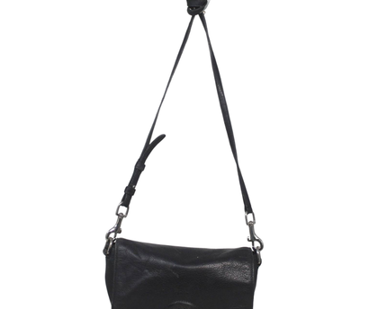 Coach Black Leather Turnlock Crossbody Bag