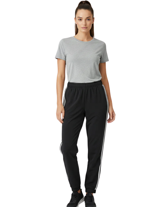 Adidas Neo Women's Black 3-Stripe Track Pants