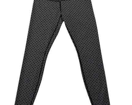 Lululemon Black and Grey Geometric Leggings