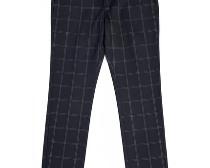 H&M Black Windowpane Skinny Fit Dress Pants