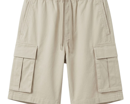 Zara Beige Drawstring Cargo Shorts