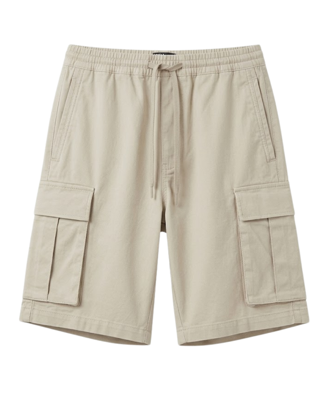 Zara Beige Drawstring Cargo Shorts