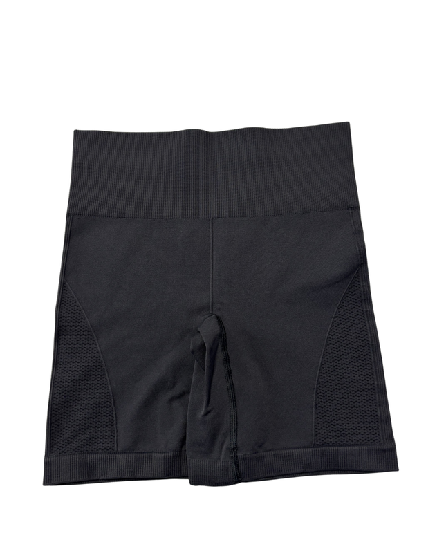 Lululemon Black High-Rise Ribbed Seamless Sports Shorts