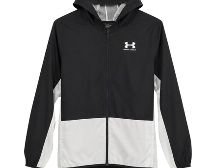 Under Armour Black Hooded Windbreaker Jacket