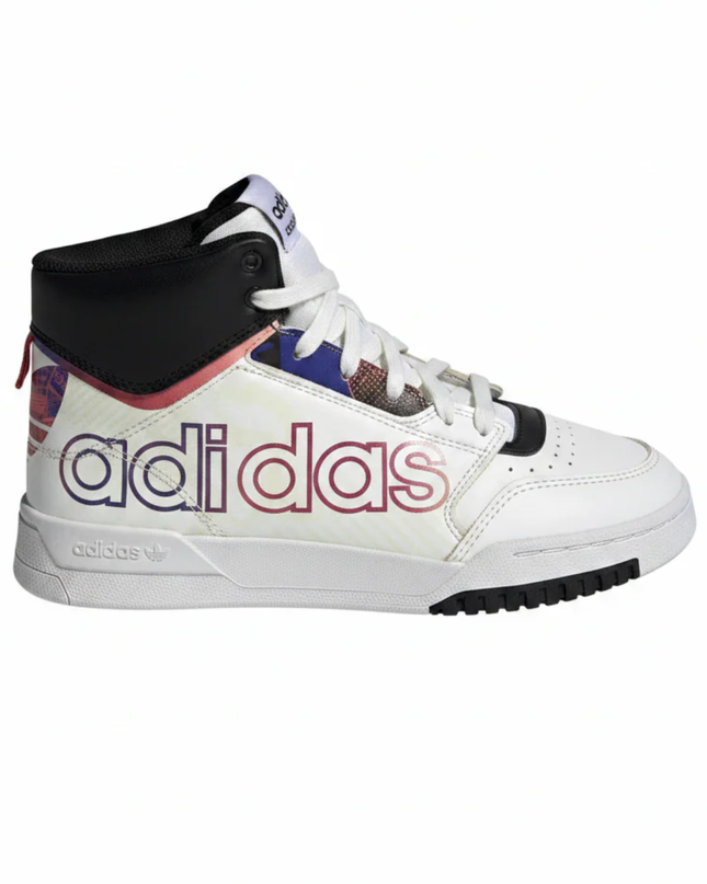 Adidas White Drop Step High Graphic Sneakers