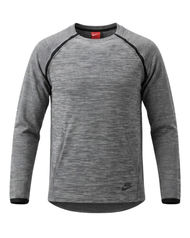 Nike Grey Tech Knit Crewneck Sweater