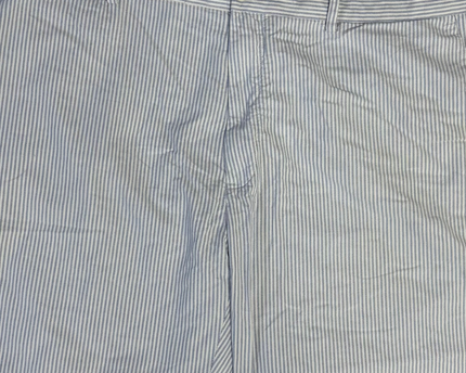 Polo Ralph Lauren Blue and White Striped Classic Fit 9" Shorts