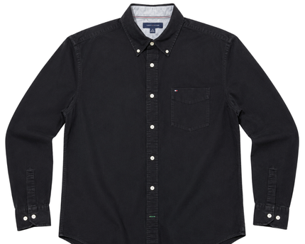 Tommy Hilfiger Black Long Sleeve Button-Down Shirt