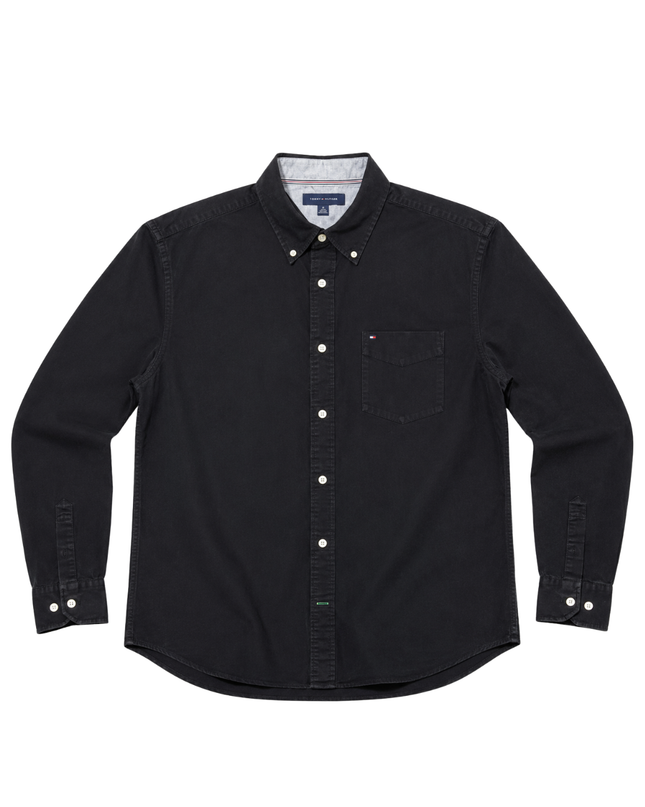Tommy Hilfiger Black Long Sleeve Button-Down Shirt