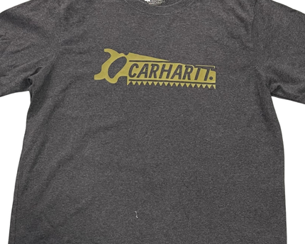 Carhartt Grey Graphic Saw Logo Tee