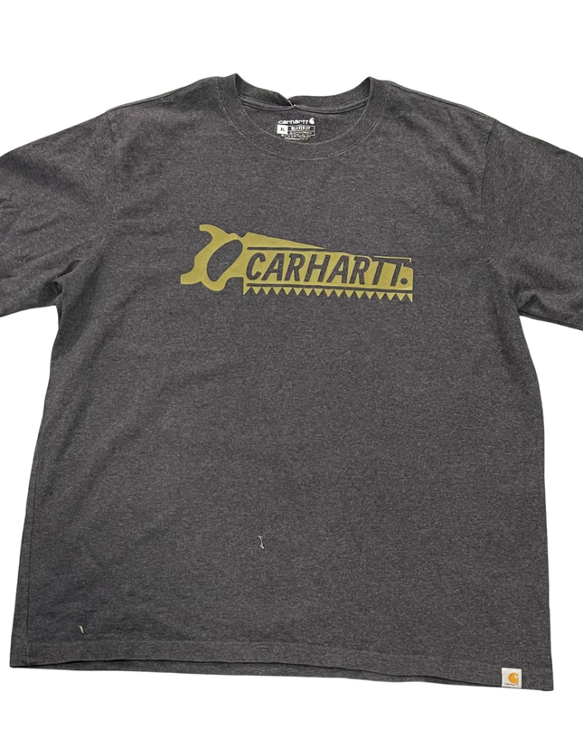 Carhartt Grey Graphic Saw Logo Tee