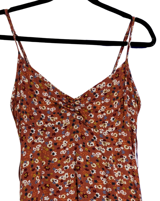 Aeropostale Terracotta Floral Cami Mini Dress