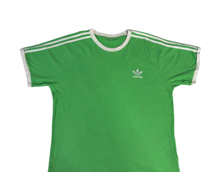 Adidas Green Trefoil 3-Stripes Heritage T-Shirt