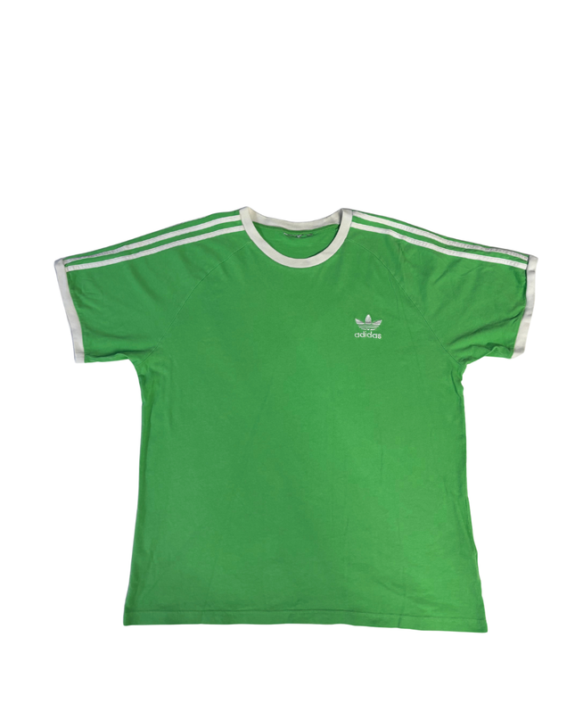 Adidas Green Trefoil 3-Stripes Heritage T-Shirt