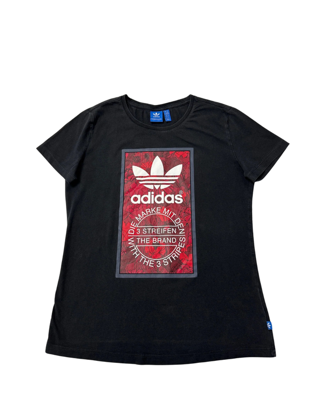 Adidas Black Trefoil Graphic T-Shirt