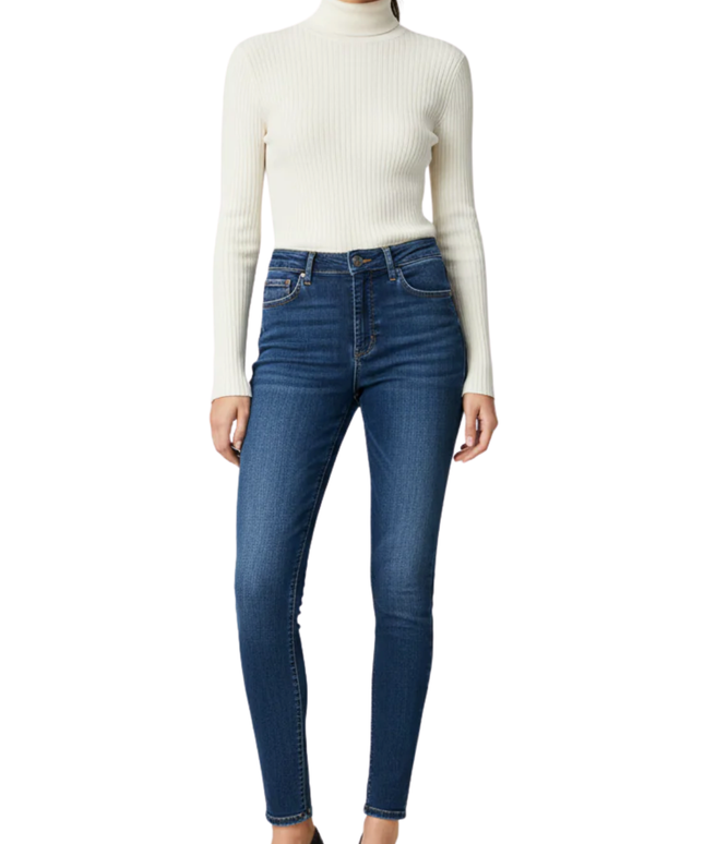 Mango Blue Soho Skinny Denim Jeans