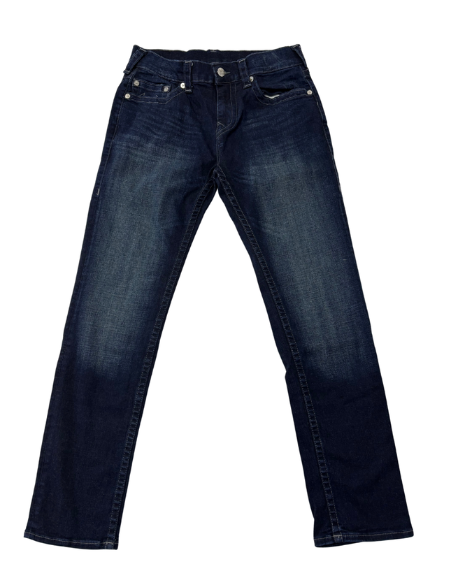 True Religion Dark Blue Straight Leg Jeans