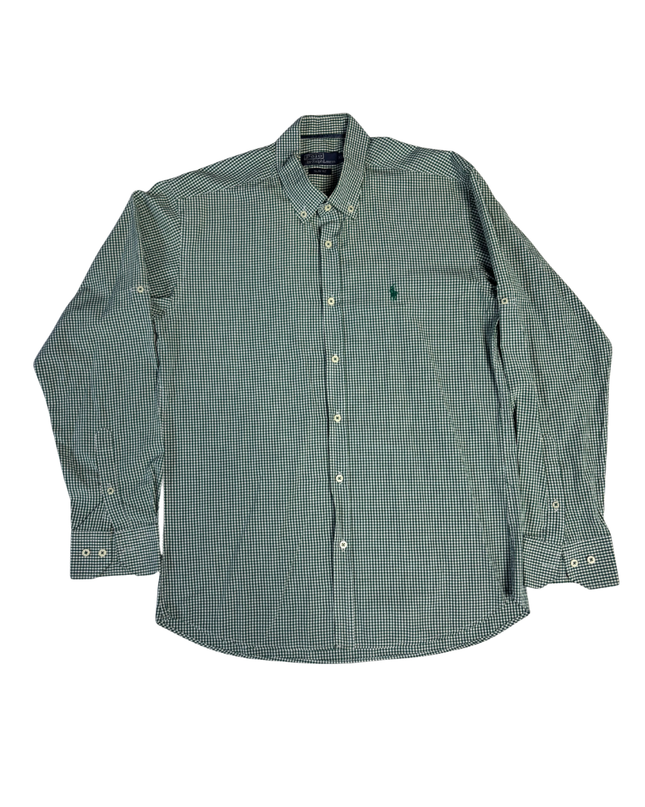 Polo Ralph Lauren Green Gingham Slim Fit Shirt