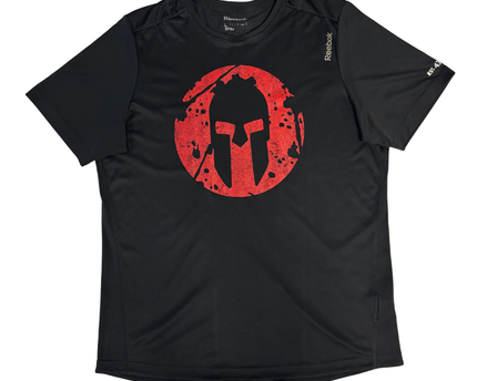 Reebok Black Spartan Graphic Print Sports T-Shirt