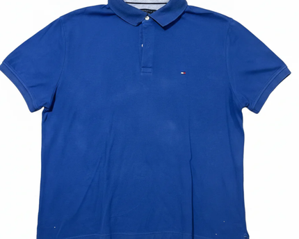 Tommy Hilfiger Blue Custom Fit Short Sleeve Polo Shirt