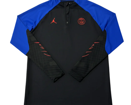 Jordan Black/Blue Paris Saint-Germain Strike Drill Training Jersey