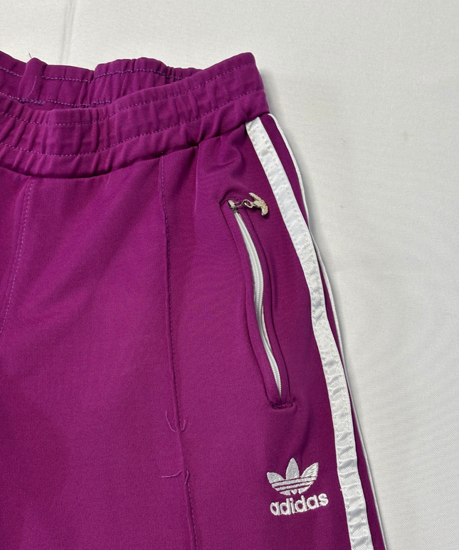 Adidas Purple Trefoil 3-Stripe Track Pants
