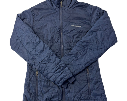 Columbia Navy Quilted Omni-Heat Interchange Puffer Jacket