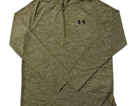 Under Armour Green Heathered Quarter-Zip Sports Upper